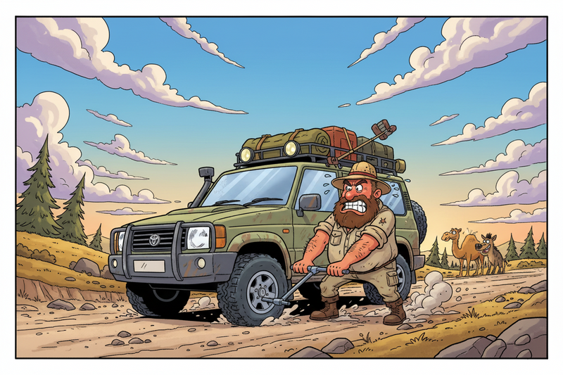 Flat Tyres, Punctures and Lessons From the Middle of Nowhere