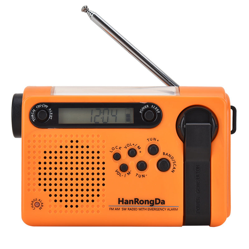 Emergency Solar Alarm Radio & Power Bank 4000 mAh – Rugged Survivor Travel Gear for Explorers
