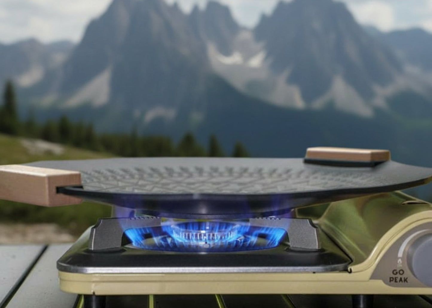 Camp kitchen frying pan