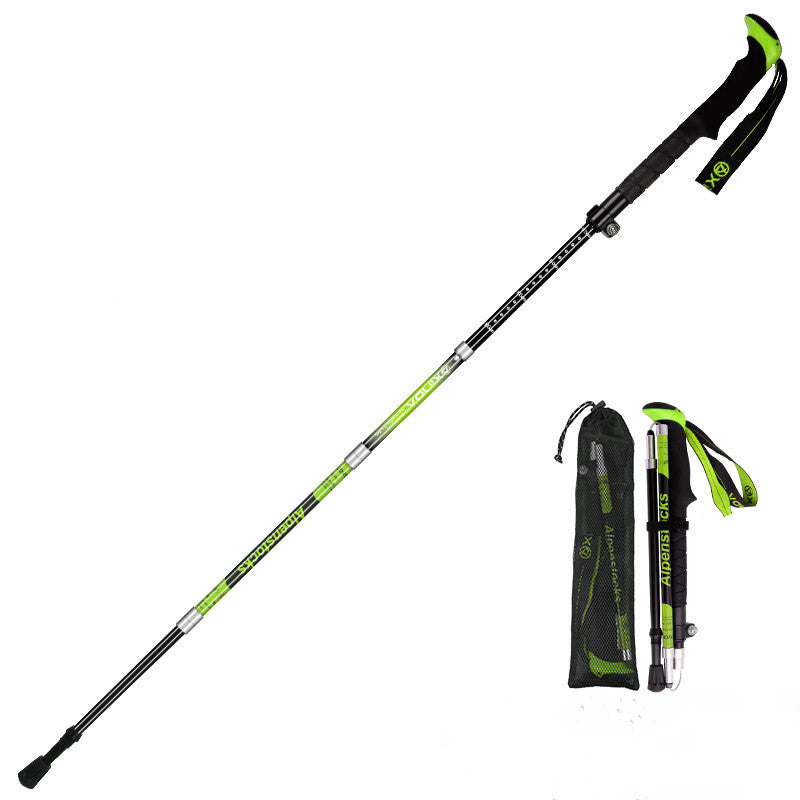 Ultralight Carbon Fibre Trekking Poles for Outdoor Hiking — Adjustable Collapsible Hiking Poles with Anti-Shock for Backpacking, Trail & Mountain Adventures