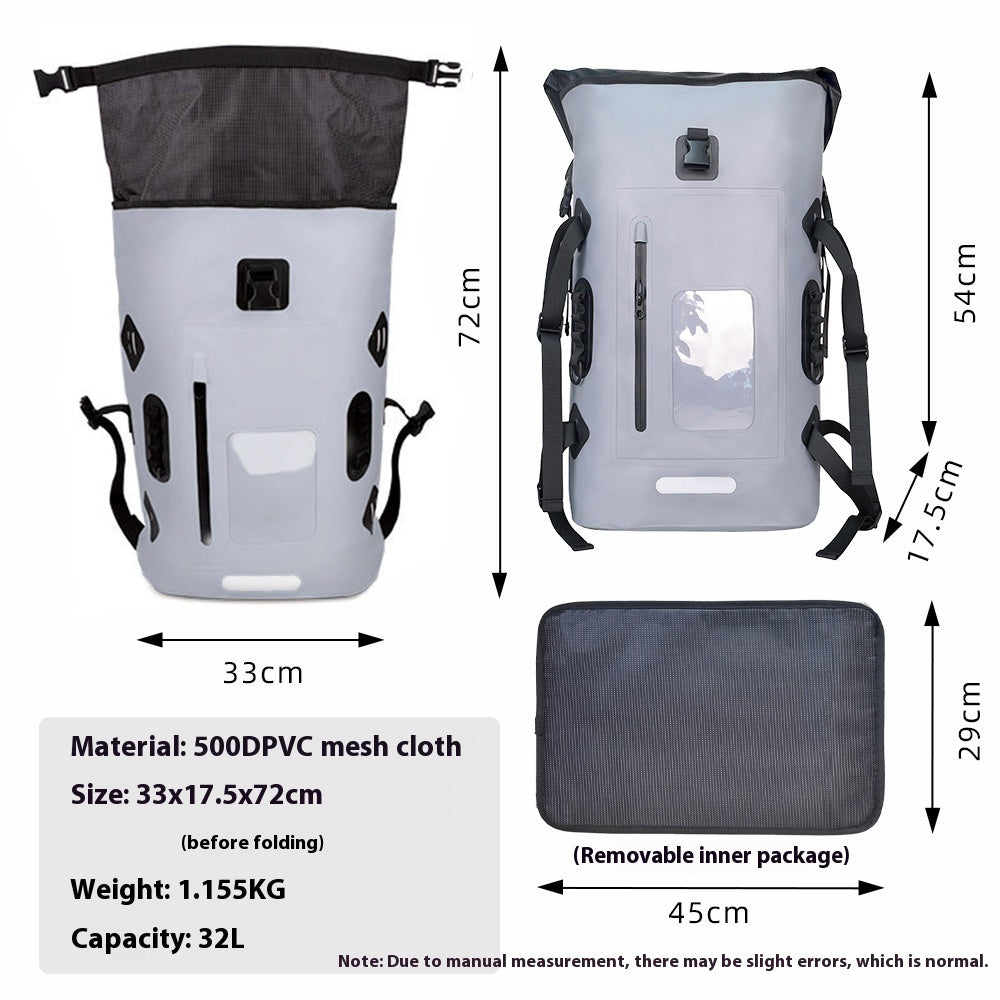 Waterproof Outdoor Camping & Walking Rucksack, DryBag - Large Capacity Adventure Travel Backpack for Hiking, Trekking