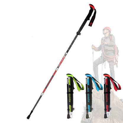 Ultralight Carbon Fibre Trekking Poles for Outdoor Hiking — Adjustable Collapsible Hiking Poles with Anti-Shock for Backpacking, Trail & Mountain Adventures