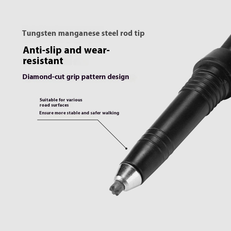 Alpenstock Folding Hiking Cane — Ultra-Light, Shock-Absorbing Trekking Pole for Cross-Country, Camping & Outdoor Adventure