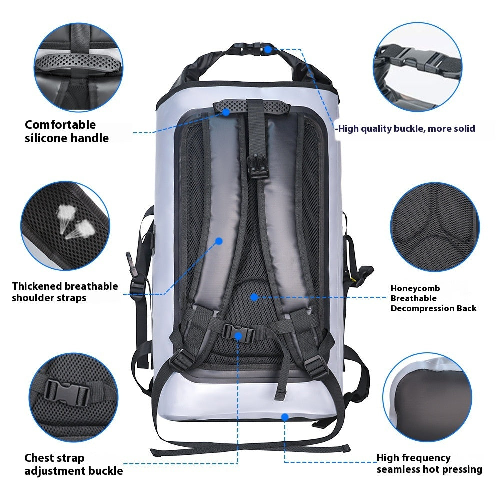 Waterproof Outdoor Camping & Walking Rucksack, DryBag - Large Capacity Adventure Travel Backpack for Hiking, Trekking