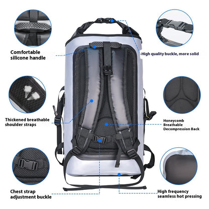 Waterproof Outdoor Camping & Walking Rucksack, DryBag - Large Capacity Adventure Travel Backpack for Hiking, Trekking