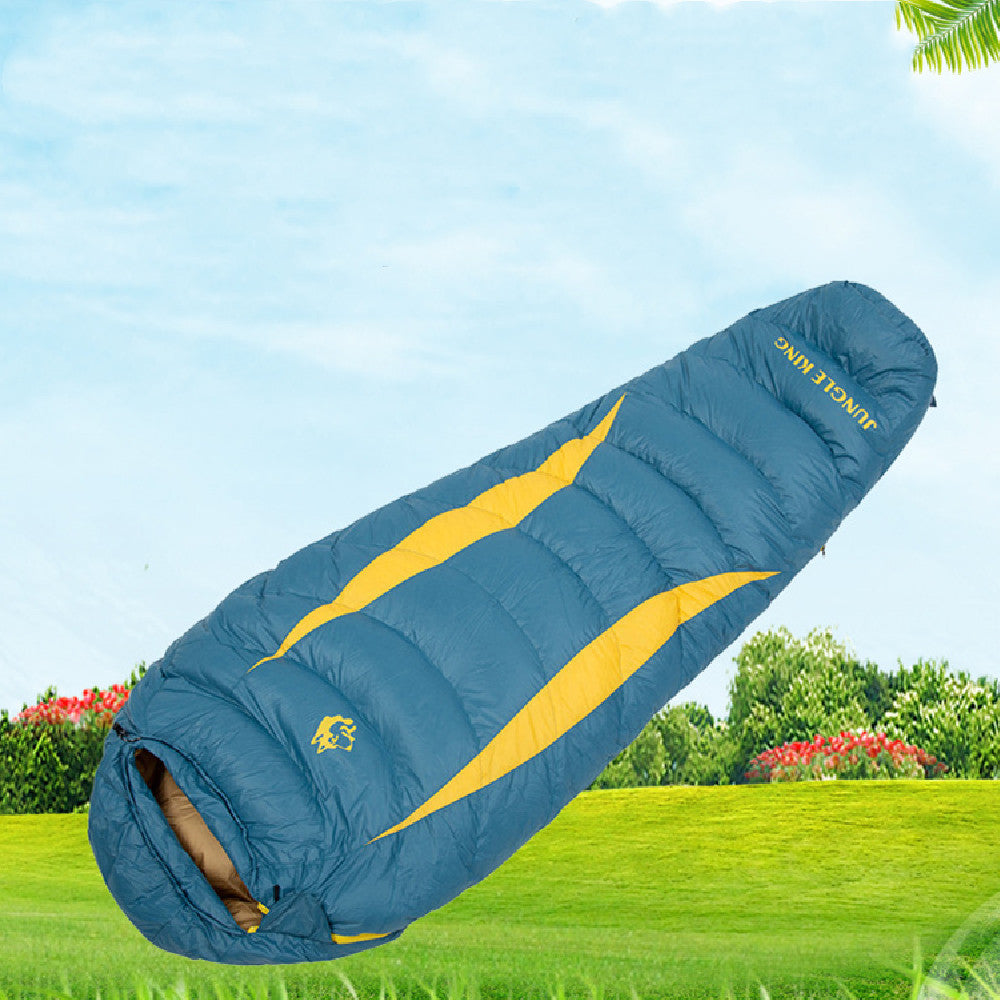 Outdoor Down-Filled Sleeping Bag — Thickened Warm Camping Sleep Bag for Hiking & Backpacking, Cold Weather Outdoor Travel