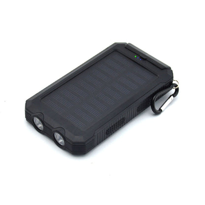 Adventure Solar Power Bank 20,000 mAh – Waterproof, Compass & Dual Headlights for Trekking
