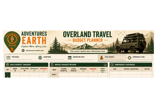 The Adventures Earth Overland Budget & Expedition Logbook