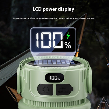 Solar Multi‑Gear robust waterproof Outdoor Lantern with USB Charging – Travel & Adventure Ready