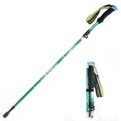 Ultralight Aluminum Alloy 5-Section Adjustable Trekking Poles — Anti-Shock Walking Sticks for Hiking, Backpacking &amp; Outdoor Adventures