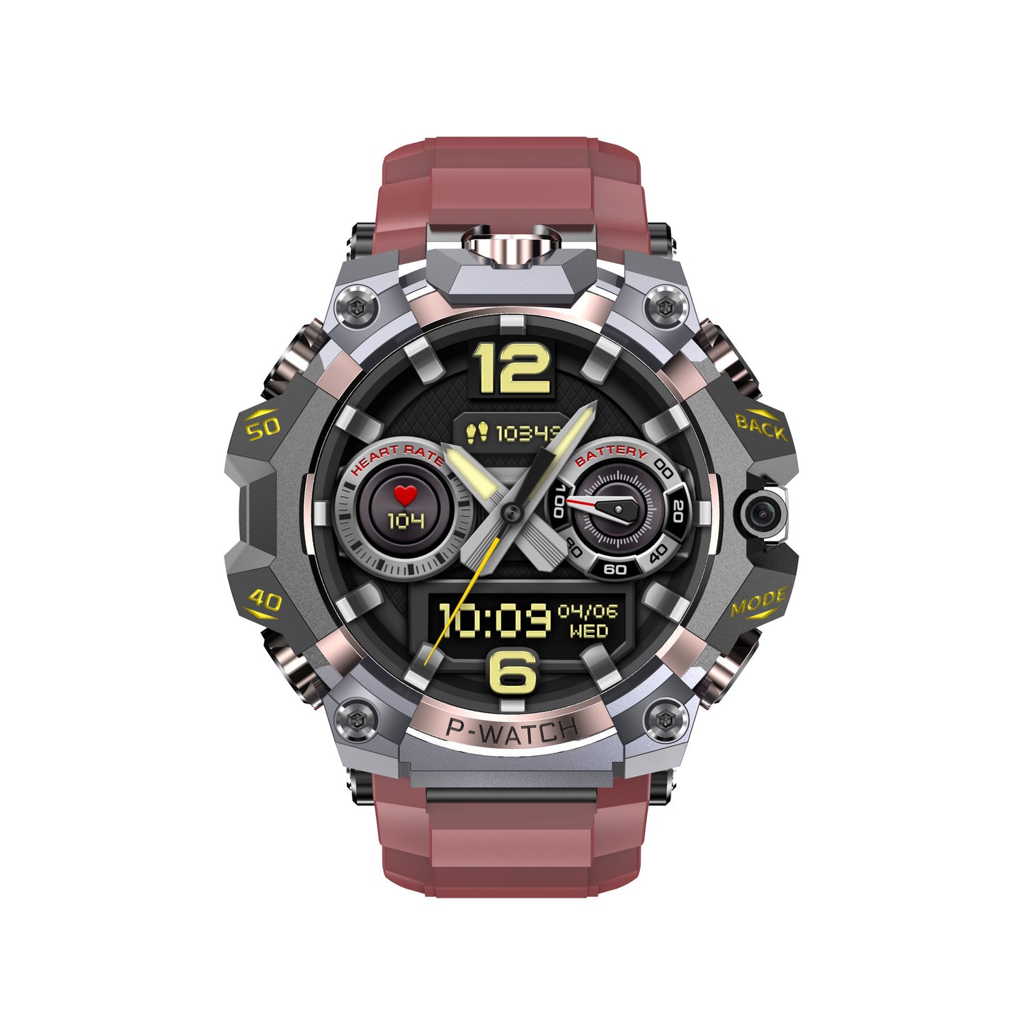 Adventure‑Proof HD Dual‑Camera Smartwatch – Waterproof, Heart‑Rate, Full Function