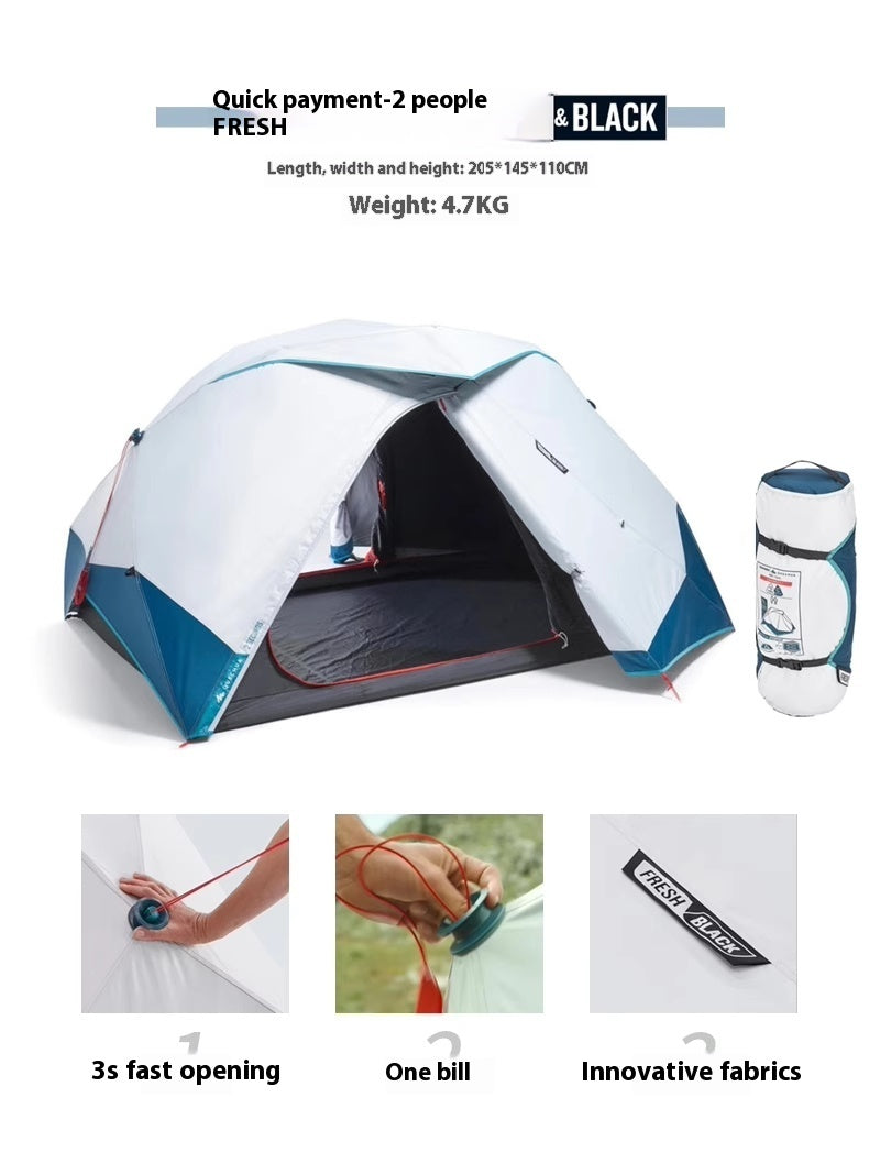 All‑Weather Rugged, Wind, storm‑Resistant Blackout Tent for Off‑Grid Travel
