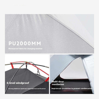 All‑Weather Rugged, Wind, storm‑Resistant Blackout Tent for Off‑Grid Travel